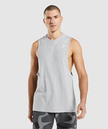 Gymshark Critical 2.0 Drop Arm Muške Majica Bez Rukava Svijetlo Sive | HR 2243JPQ